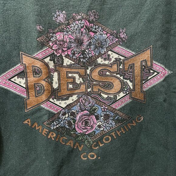 Vintage Best American Clothing Co Crewneck Sweater Floral Shoulder Pads Medium - Picture 4 of 7